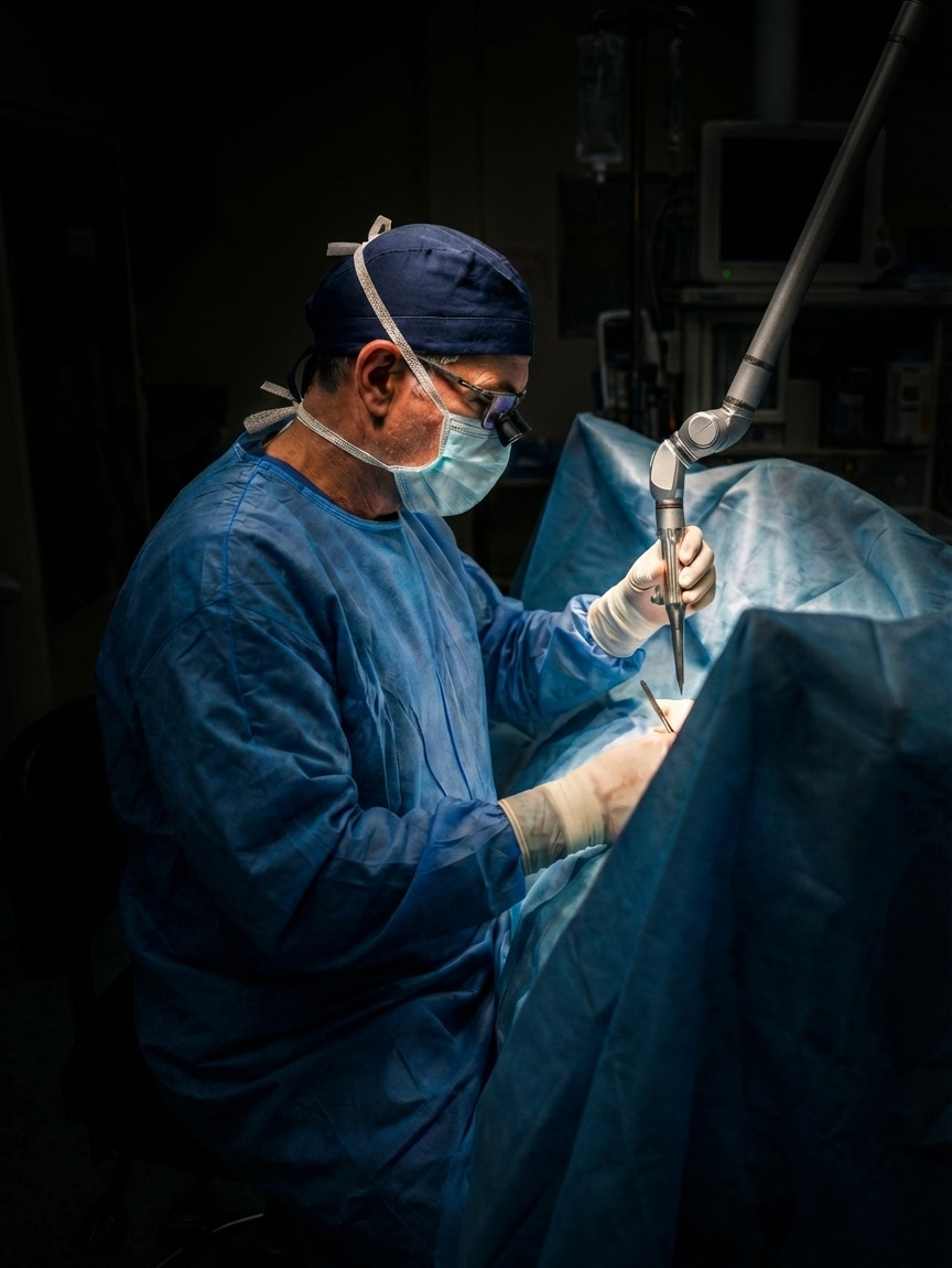 Dr. Kevin Stepp performing advanced CO2 laser pelvic surgery in Charlotte, NC